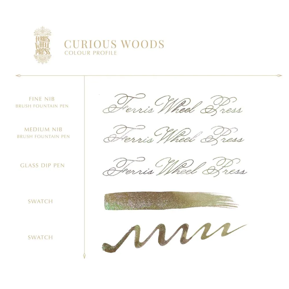 Ferris Wheel Press Bottled Ink - 10ml Curious Woods