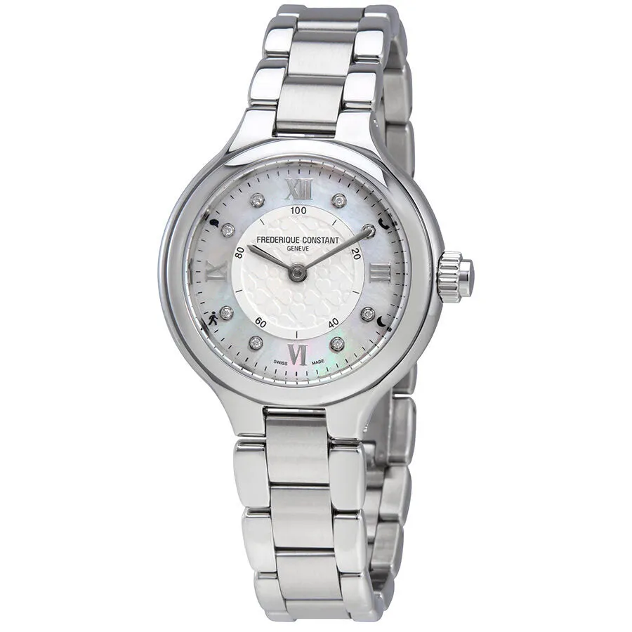Frederique Constant Silver Dial Ladies Horological Smartwatch FC-281WHD3ER6B