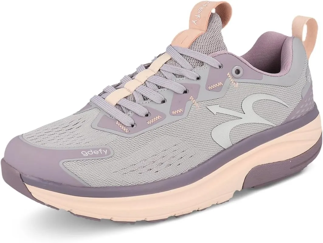 G-DEFY Mehalef Womens Cross Trainer Shoe | Heel Support | VersoShock Technology for Pain Associated with Prolonged Standing or Walking | Arch Support | Diabetic Shoes | Wide Shoes | Free Orthotic