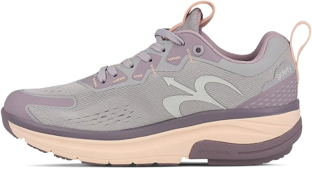 G-DEFY Mehalef Womens Cross Trainer Shoe | Heel Support | VersoShock Technology for Pain Associated with Prolonged Standing or Walking | Arch Support | Diabetic Shoes | Wide Shoes | Free Orthotic
