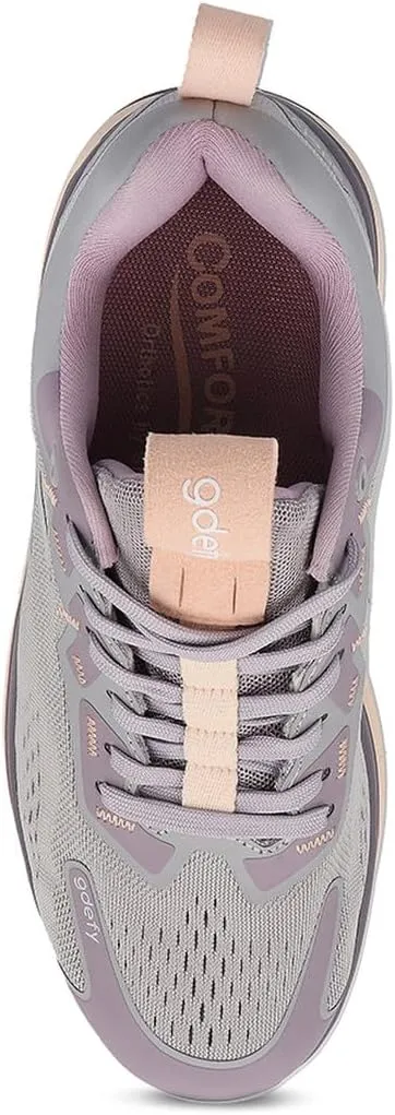 G-DEFY Mehalef Womens Cross Trainer Shoe | Heel Support | VersoShock Technology for Pain Associated with Prolonged Standing or Walking | Arch Support | Diabetic Shoes | Wide Shoes | Free Orthotic