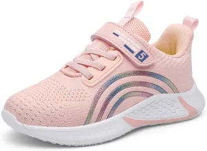 Girls Sneakers Glitter Tennis Shoes Lightweight Non-Slip Running Walking Shoes for Toddler/Little Kid/Big Kid