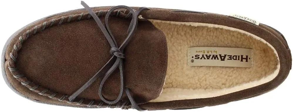 Hideaways by LB Evans Mens Morgan Moccasin Casual Slippers Casual - Brown