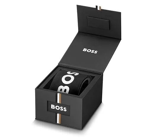 Hugo Boss Stainless Steel Gallant Analog Black Dial Men Watch-1513891, Silver Band