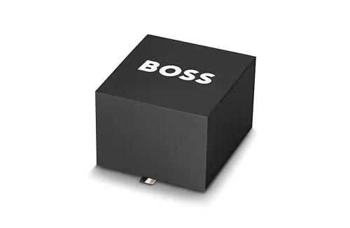 Hugo Boss Stainless Steel Gallant Analog Black Dial Men Watch-1513891, Silver Band