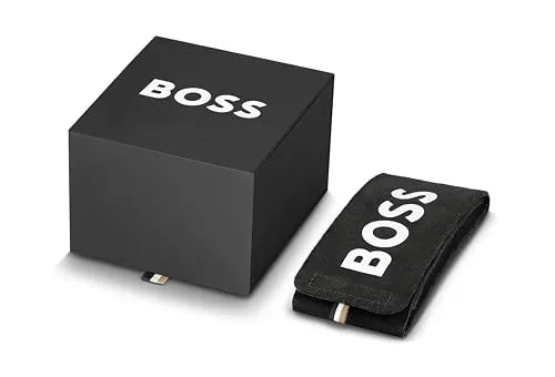 Hugo Boss Stainless Steel Gallant Analog Black Dial Men Watch-1513891, Silver Band
