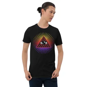 Illuminati All Seeing Psychic Eye Color Aura Men's Short-Sleeve T-Shirt