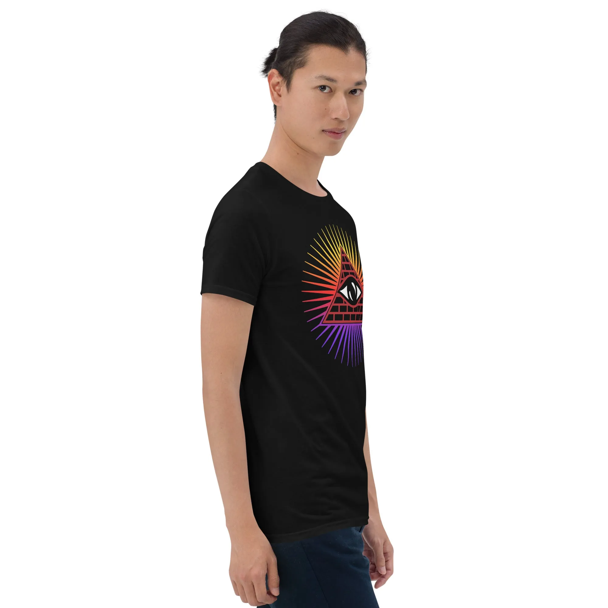 Illuminati All Seeing Psychic Eye Color Aura Men's Short-Sleeve T-Shirt