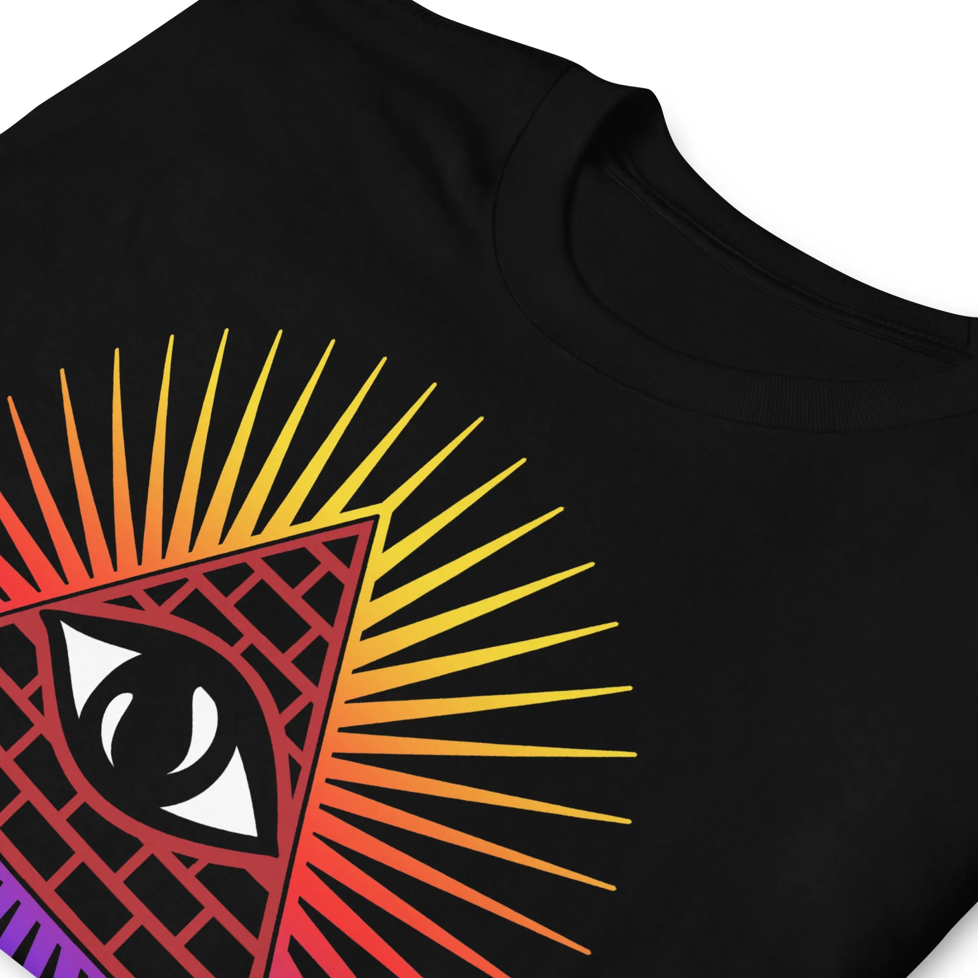 Illuminati All Seeing Psychic Eye Color Aura Men's Short-Sleeve T-Shirt