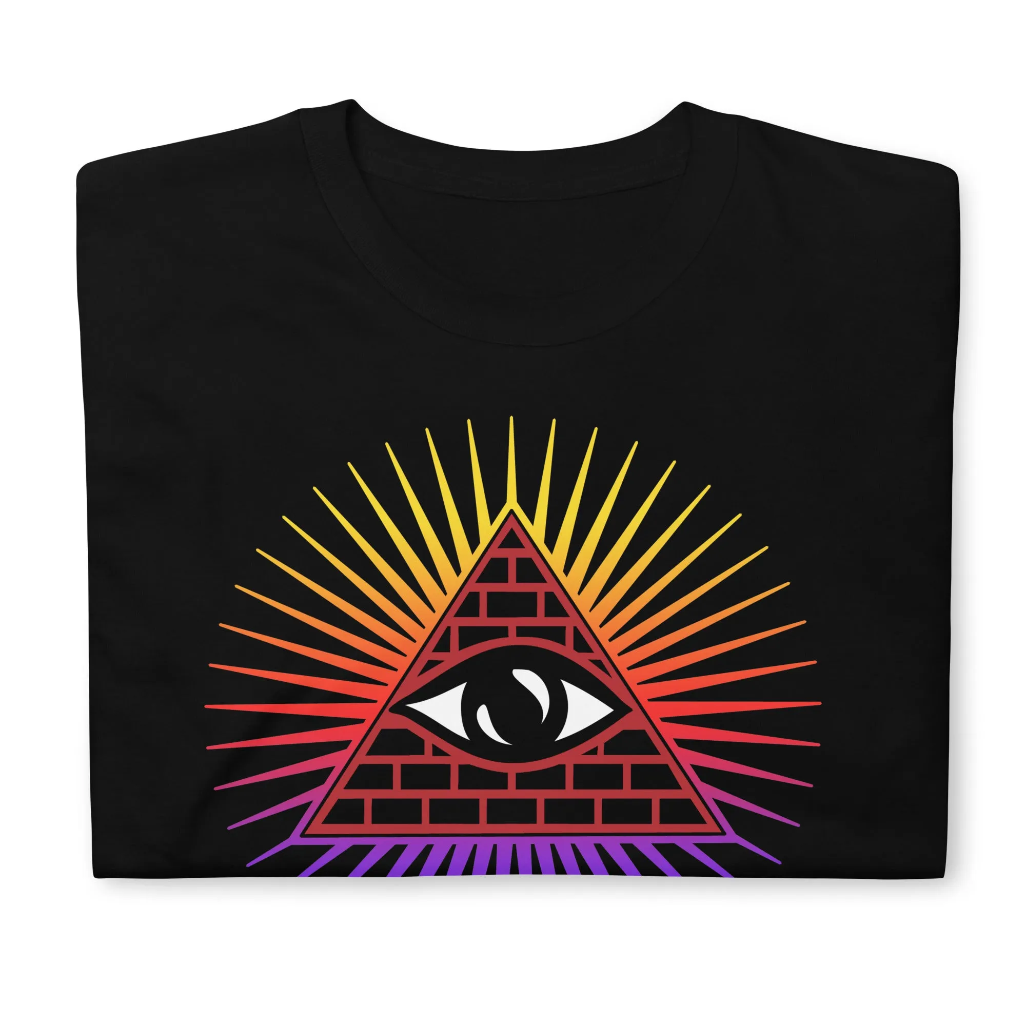Illuminati All Seeing Psychic Eye Color Aura Men's Short-Sleeve T-Shirt