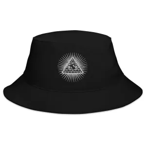 Illuminati All Seeing Psychic Eye Embroidered Bucket Hat