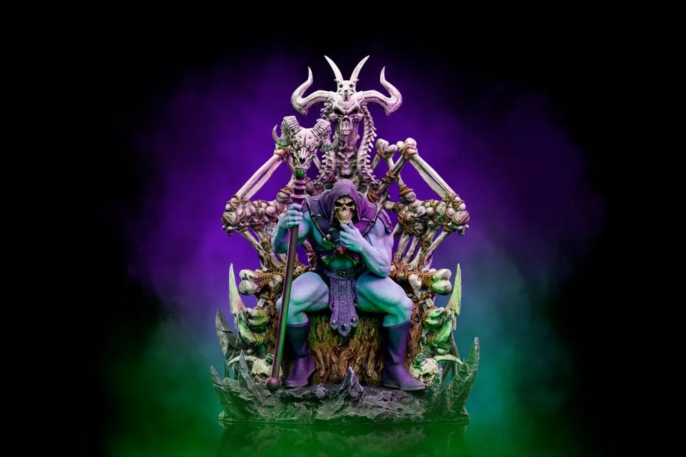 IRON STUDIO - Masters of the Universe - Art Scale DeLuxe Statue 1:10 Skeletor on Thrones DeLuxe