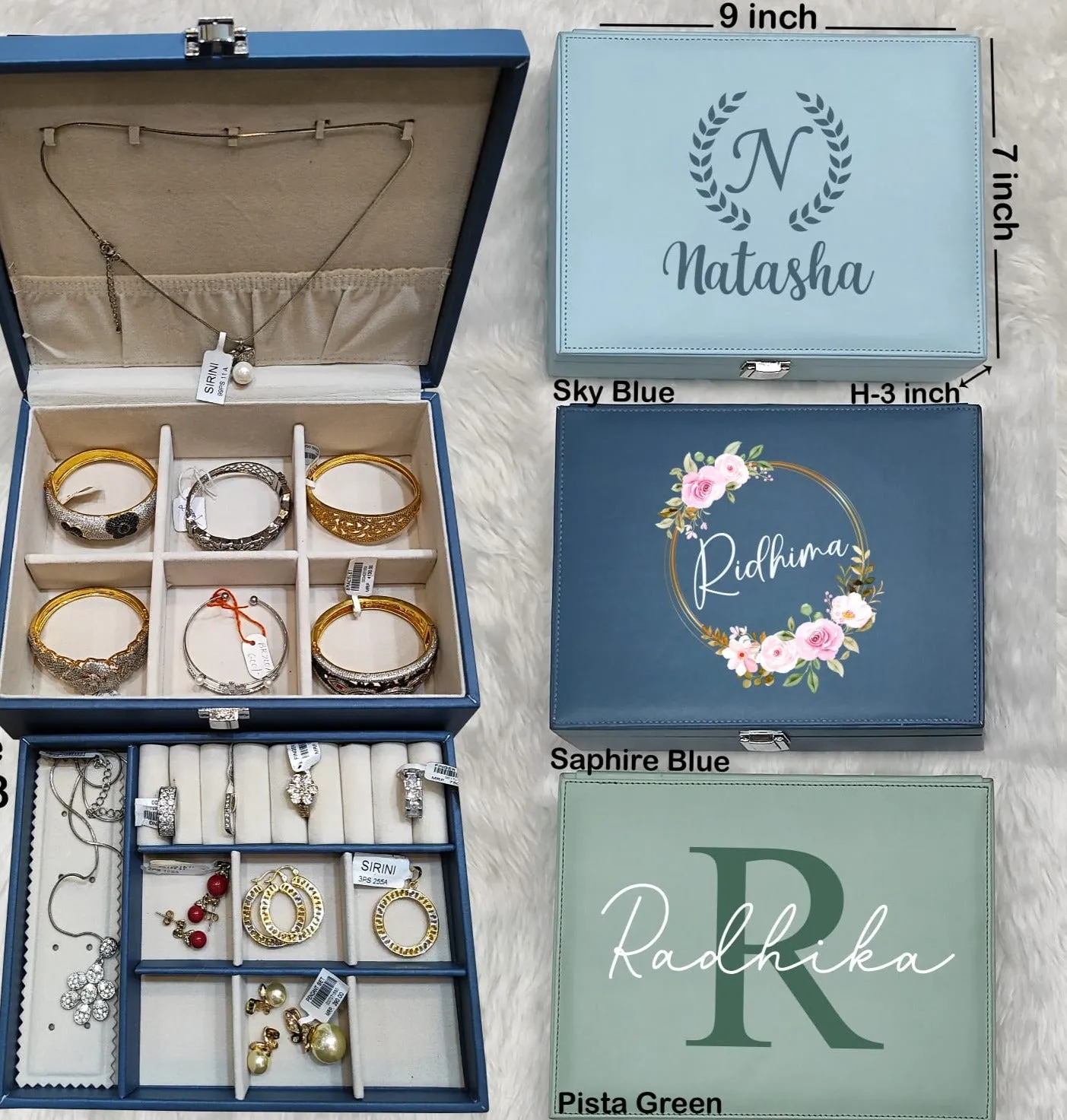 Jewellery Organizer Double-Layer Box