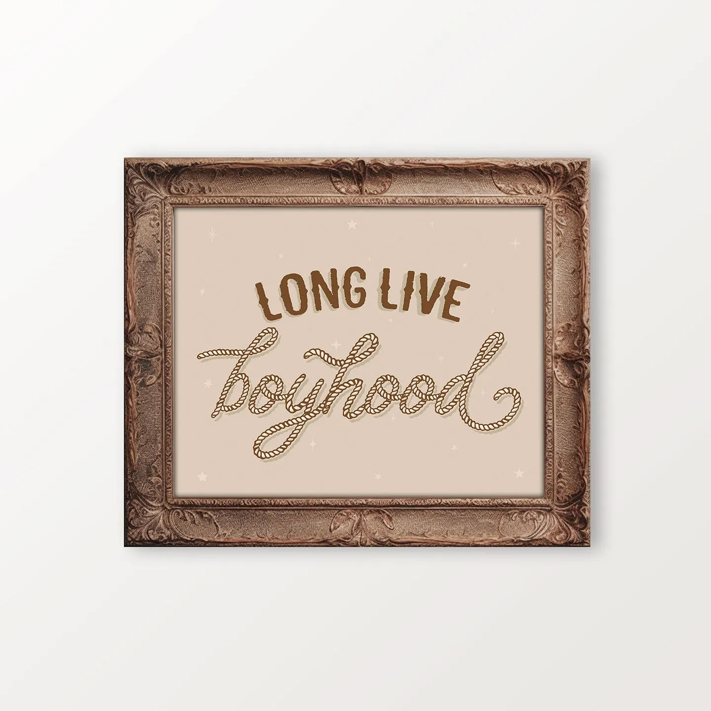 Long Live Boyhood Digital Wall Art