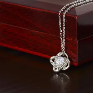 Love Knot Necklace in 14k -18k Gold Finish