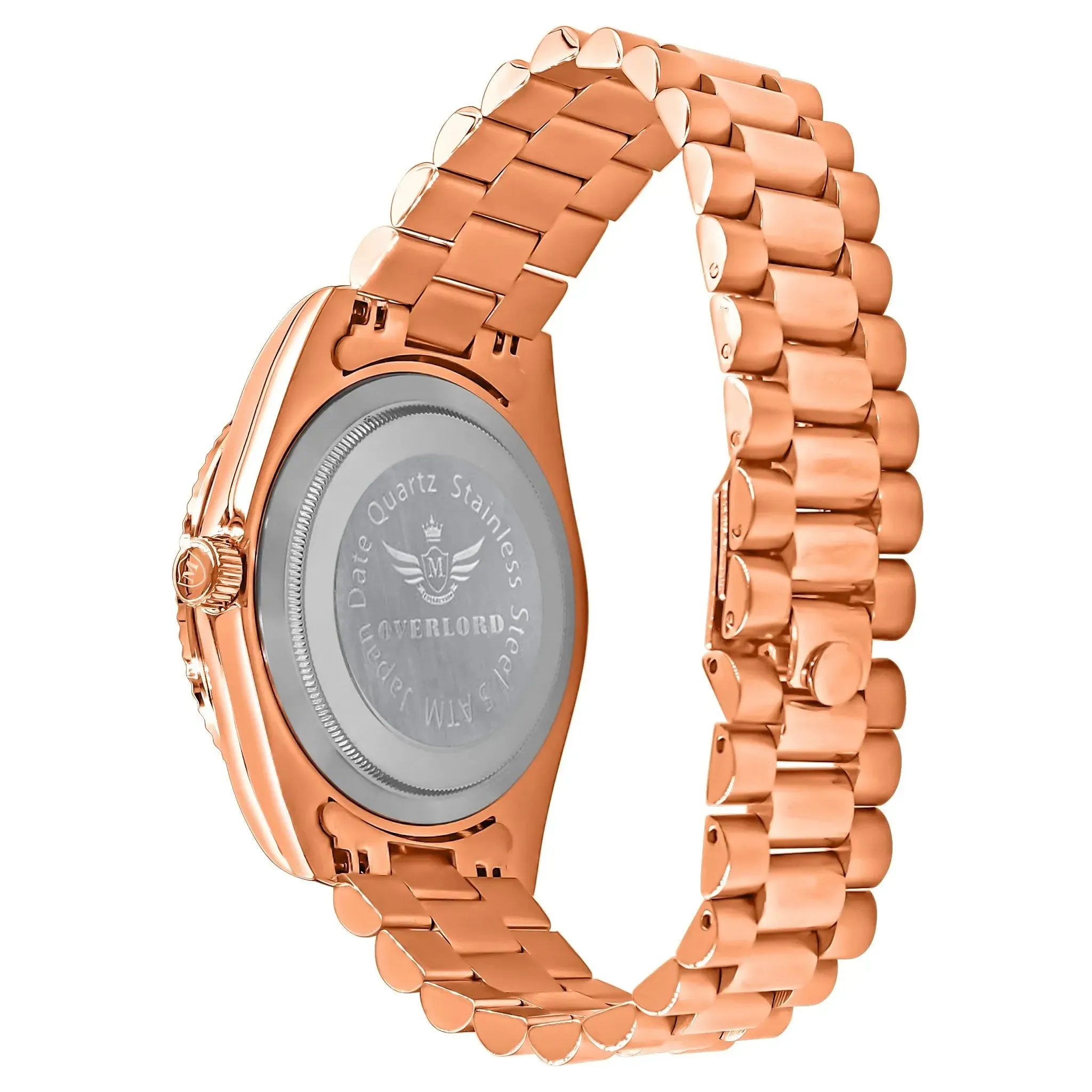 LUXURIOUS HIP HOP METAL TIMEPIECE EMBELLISHED WITH SPARKLING CZ STONES