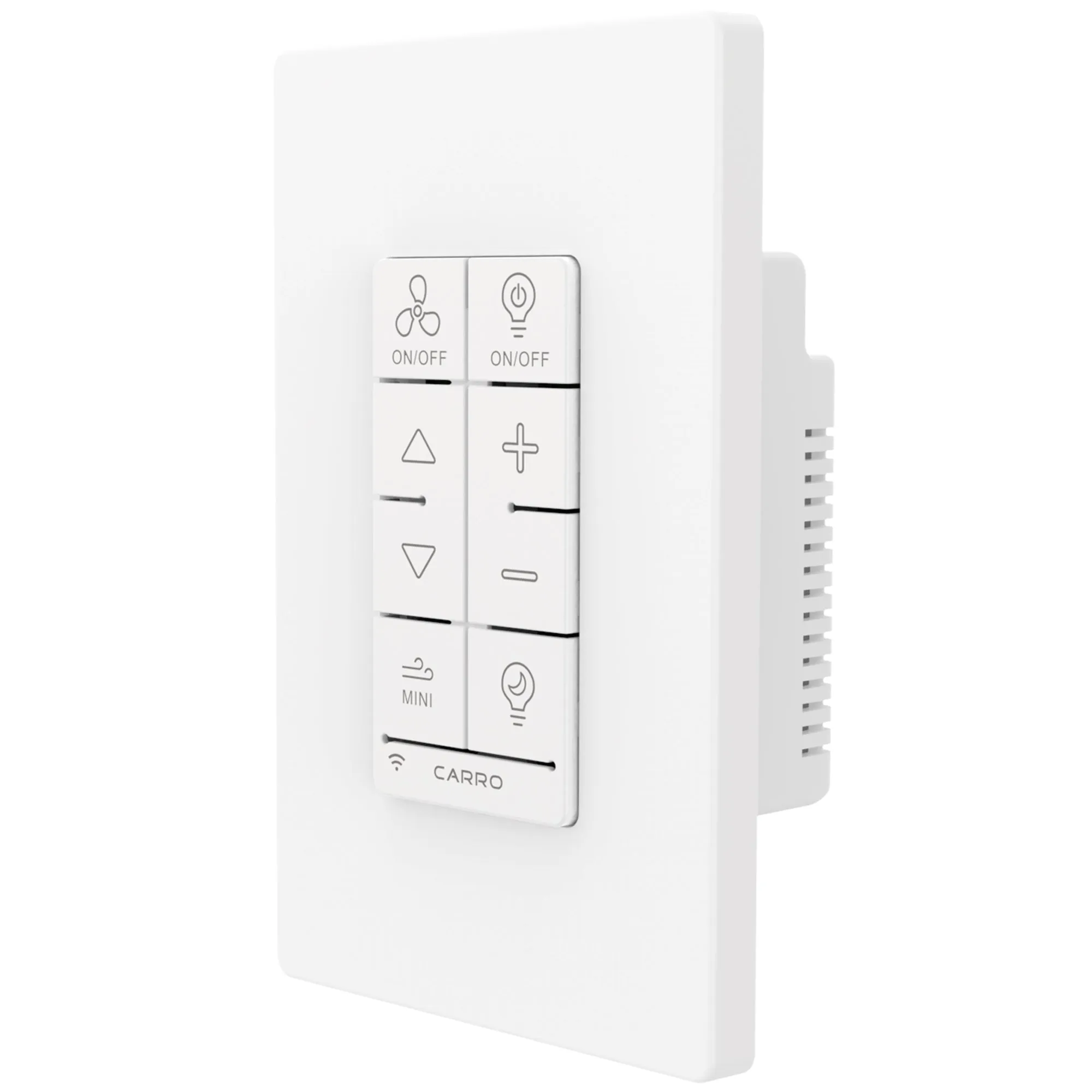 MALTA Dimmable Light Smart Wall Switch For Ceiling Fans(1-Gang), Works with Amazon Alexa, Google Assistant, and Siri Shortcuts
