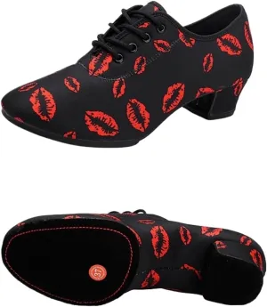 Men's Latin Dance Shoes Soft Sole Unisex Dance Shoes For Men Women Girls Ballroom Dancing Modern Tango Jazz Performance Practise Salsa Shoes
