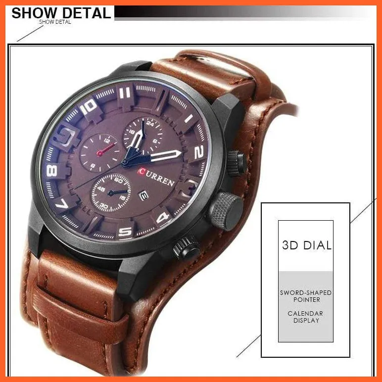 Men'S Watches Top Brand Luxury Fashion Casual Business Quartz Watch | Waterproof Chronograph Mens Wristwatch