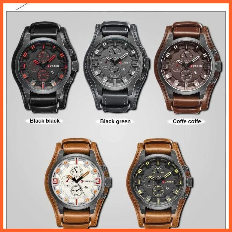 Men'S Watches Top Brand Luxury Fashion Casual Business Quartz Watch | Waterproof Chronograph Mens Wristwatch