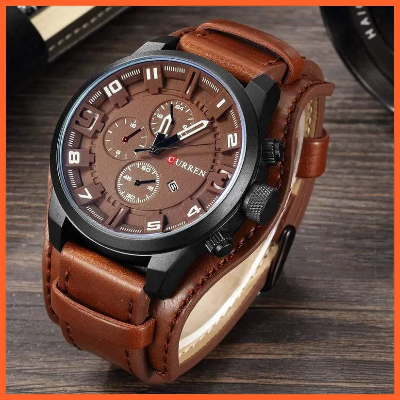 Men'S Watches Top Brand Luxury Fashion Casual Business Quartz Watch | Waterproof Chronograph Mens Wristwatch