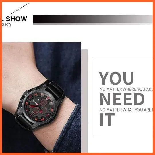 Men'S Watches Top Brand Luxury Fashion Casual Business Quartz Watch | Waterproof Chronograph Mens Wristwatch