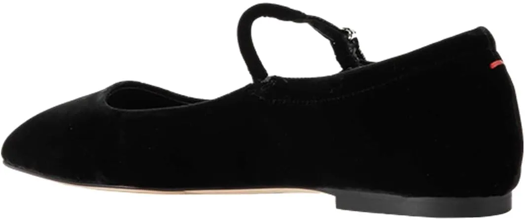 miss left Women's Adorable Closed Square Toe Mary Jane Flats Adjustable Strap Buckle Ballet Flat Comfort Dance Ballroom Shoes Size 4-16 US