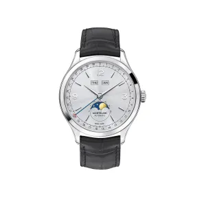 Montblanc Timewalker Men's Black Leather Strap Watch 6912974