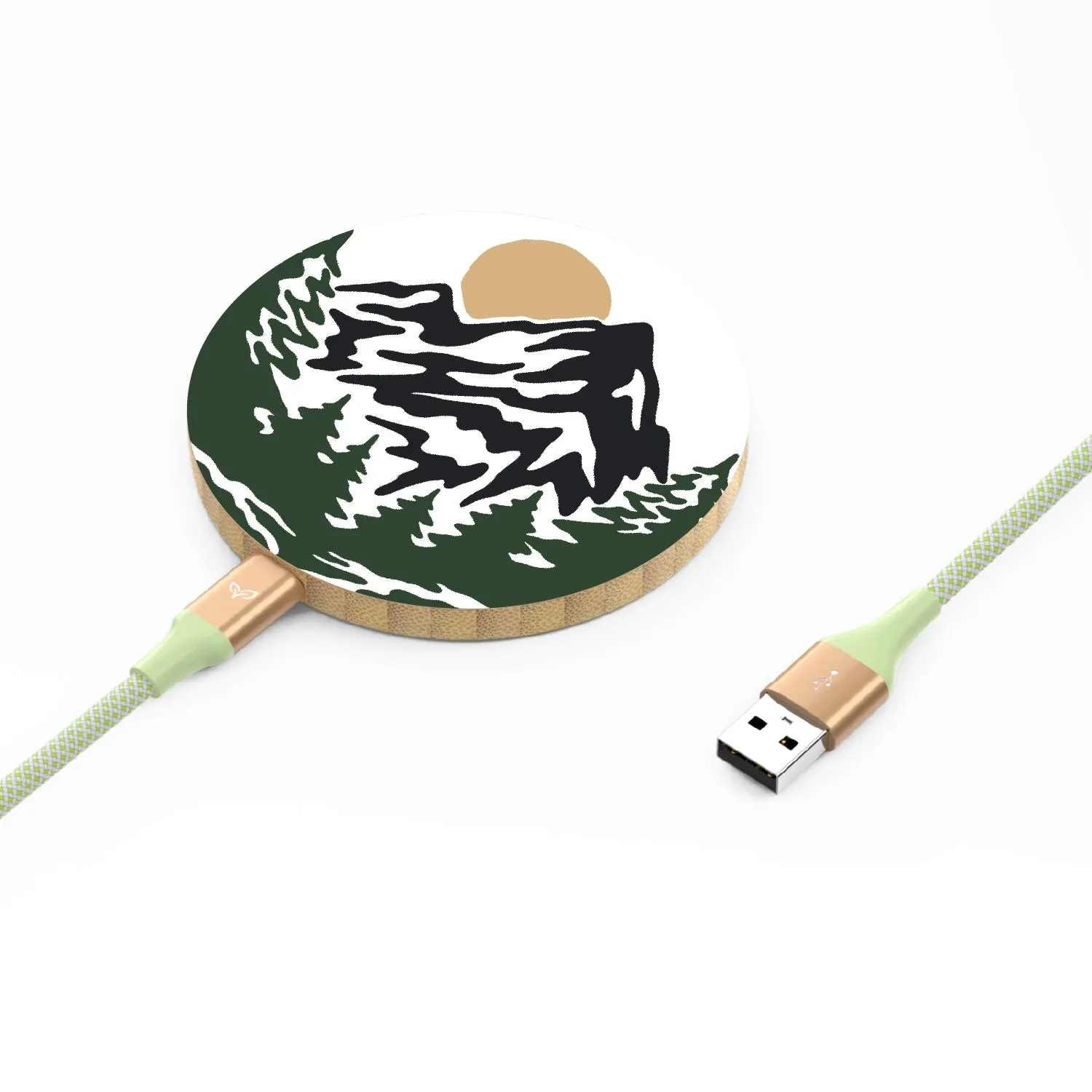 Mountains - Bamboo Wireless Charger