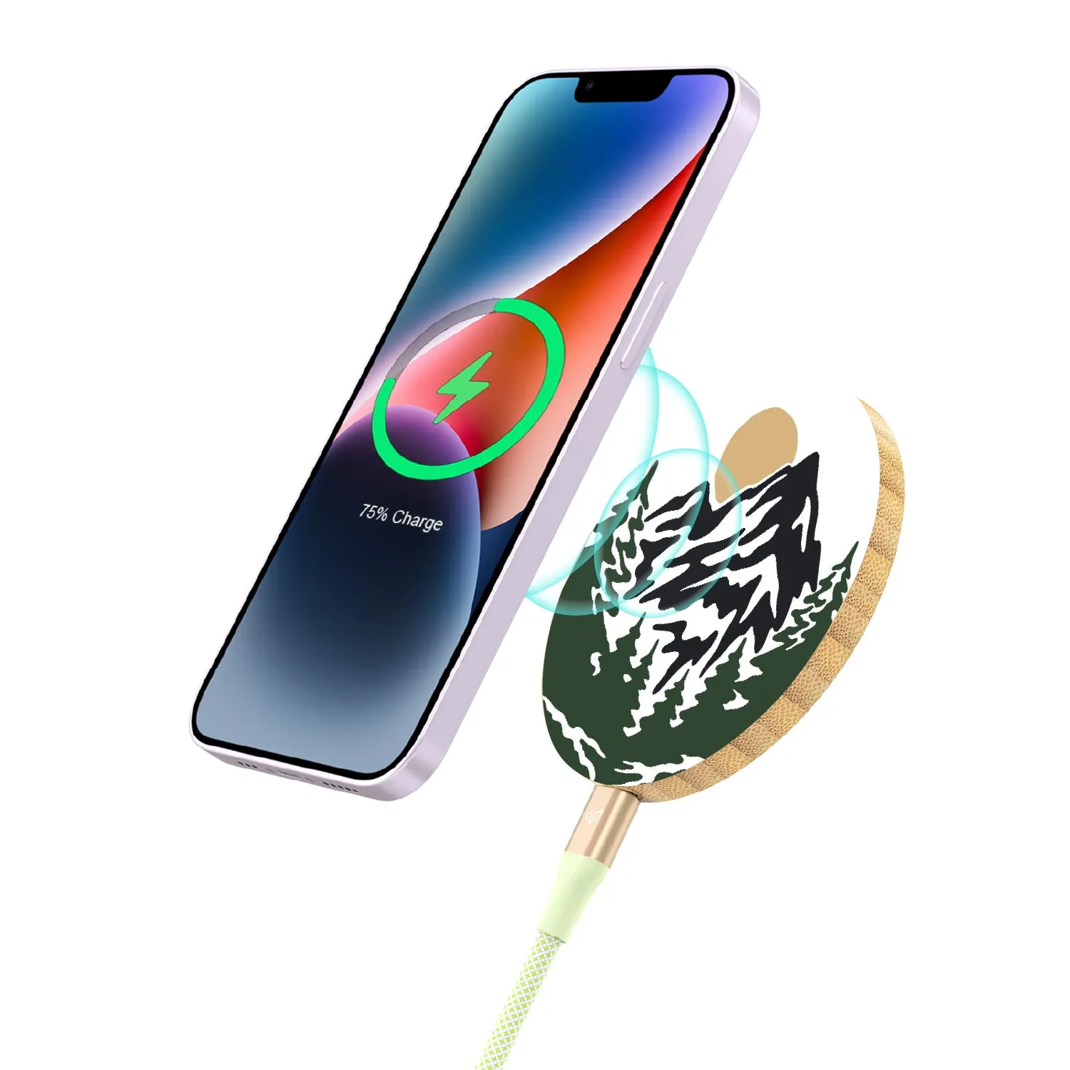 Mountains - Bamboo Wireless Charger