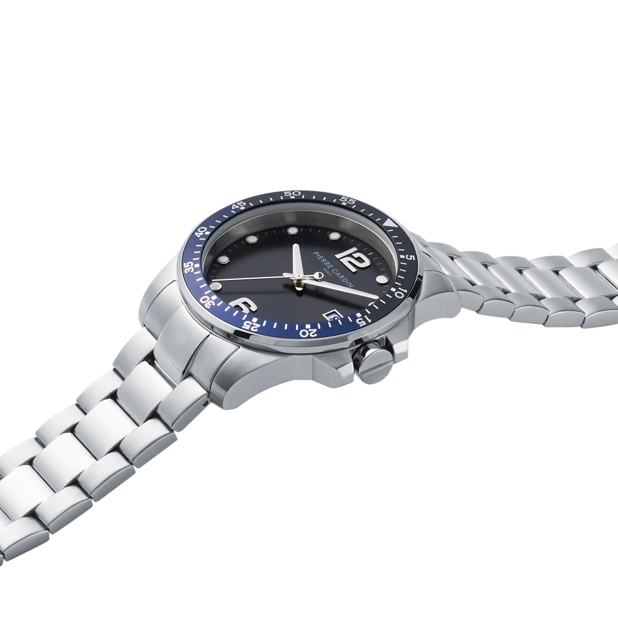 Nation Éclat watch with Black dial and Blue and Black Bezel