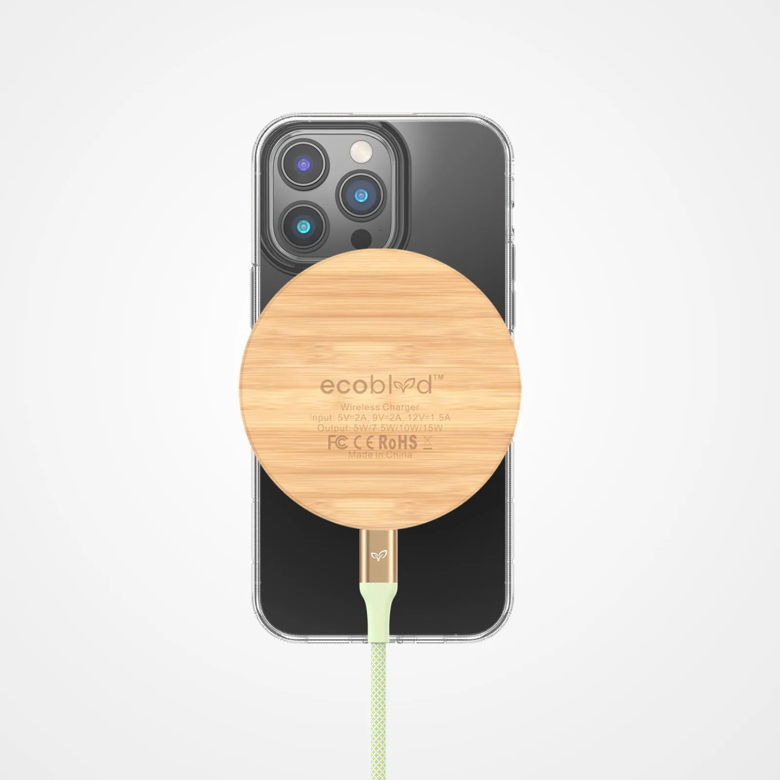 Natural - Bamboo Wireless Charger