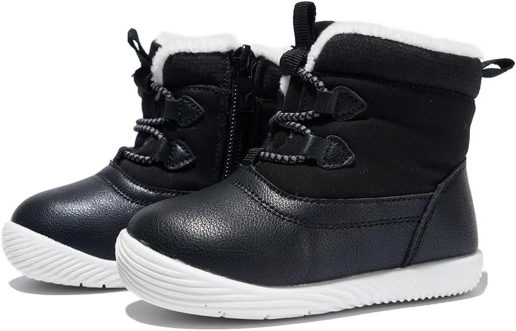 Newsonet Toddler Winter Snow Boots Boys Girls Cold Weather Baby Faux Fur Shoes (Infant/Toddler/)