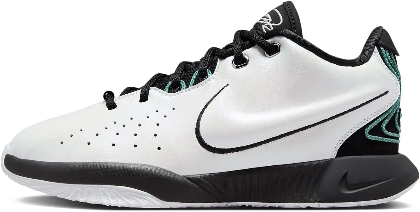 NIKE Lebron XXI Conchiolin Big Kids' Basketball Shoes (FZ7189-100, White/Bicoastal/Photon Dust/Black) Size 6