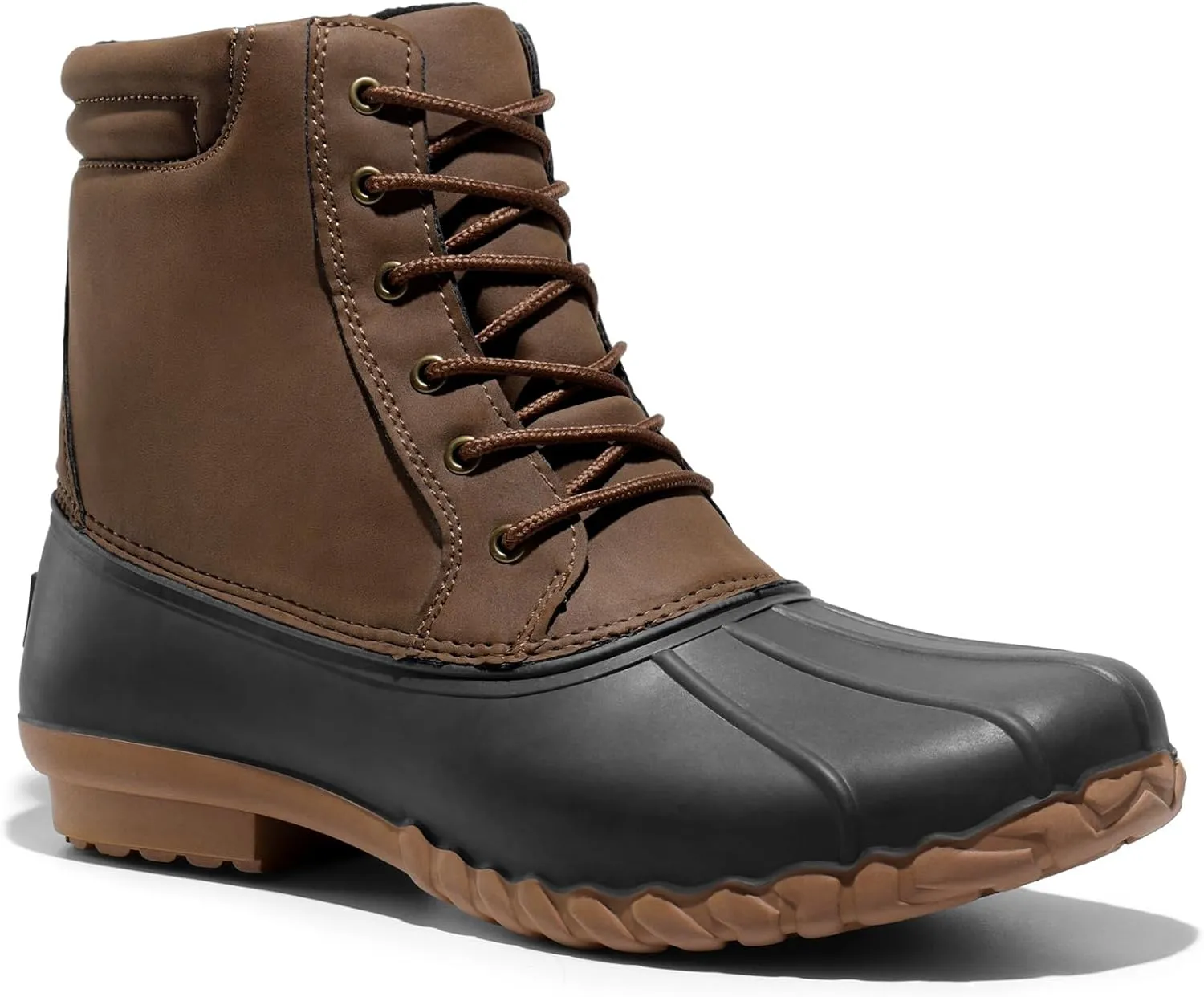 NORTIV 8 Men's Duck Boots Snow Winter Classic Insulated Waterproof Shell Boot