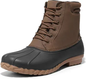 NORTIV 8 Men's Duck Boots Snow Winter Classic Insulated Waterproof Shell Boot