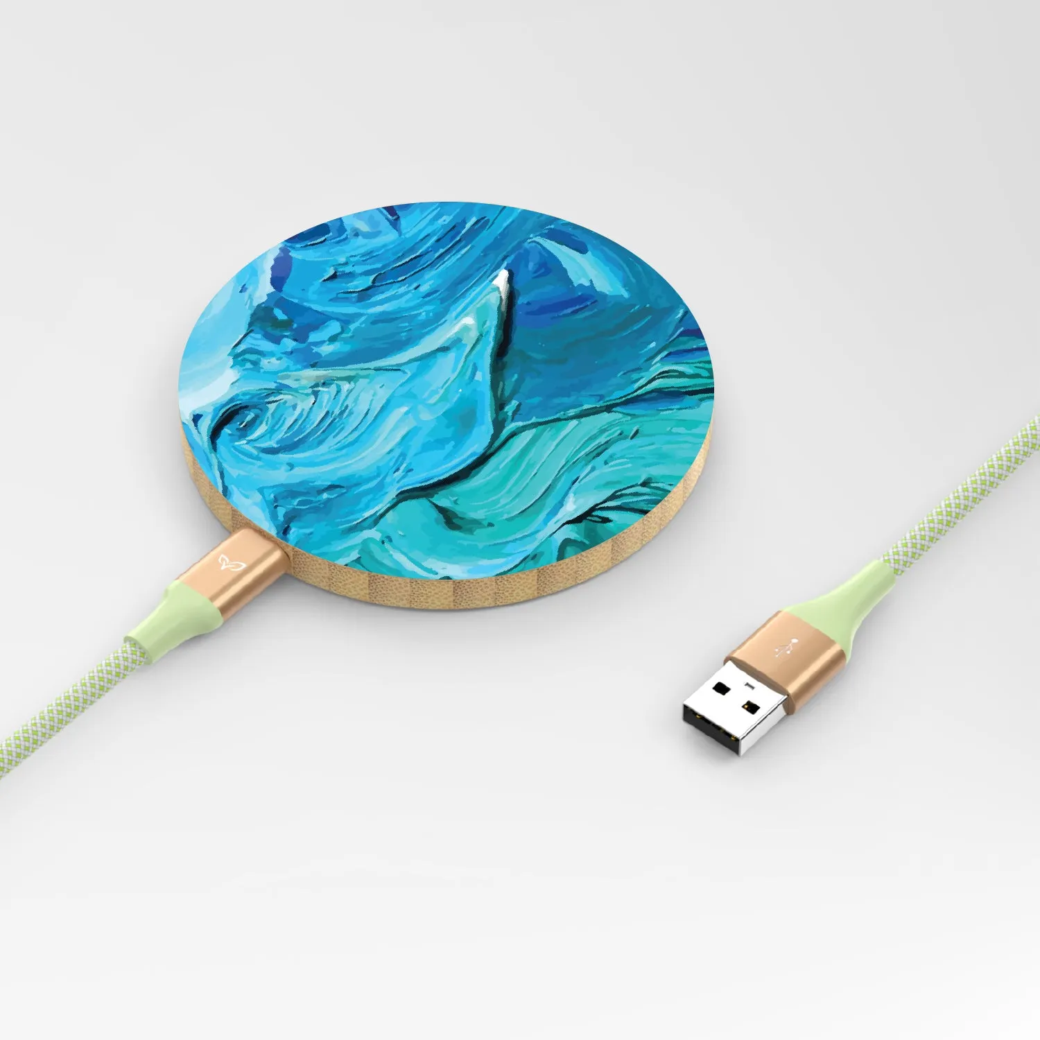 Oceanswept - Bamboo Wireless Charger