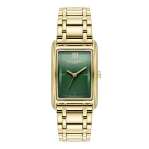 Olivia Burton 23mm Yellow Gold Plated Classic Tank Quartz Watch