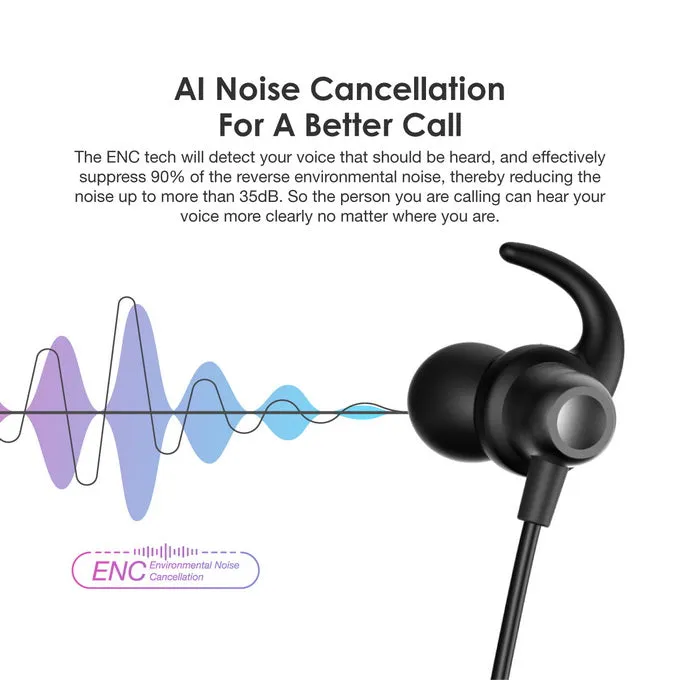 oraimo Necklace 3 Lite Neckband Wireless Earphone