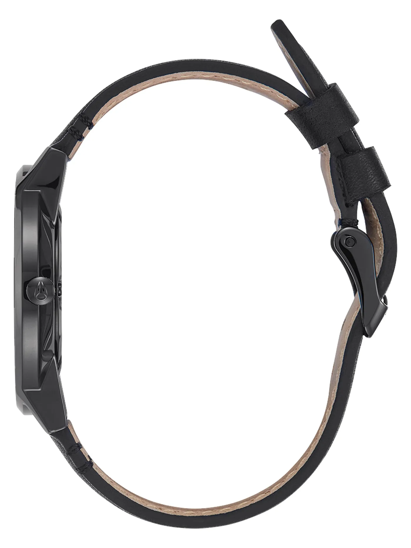 Porter Leather All Black Watch
