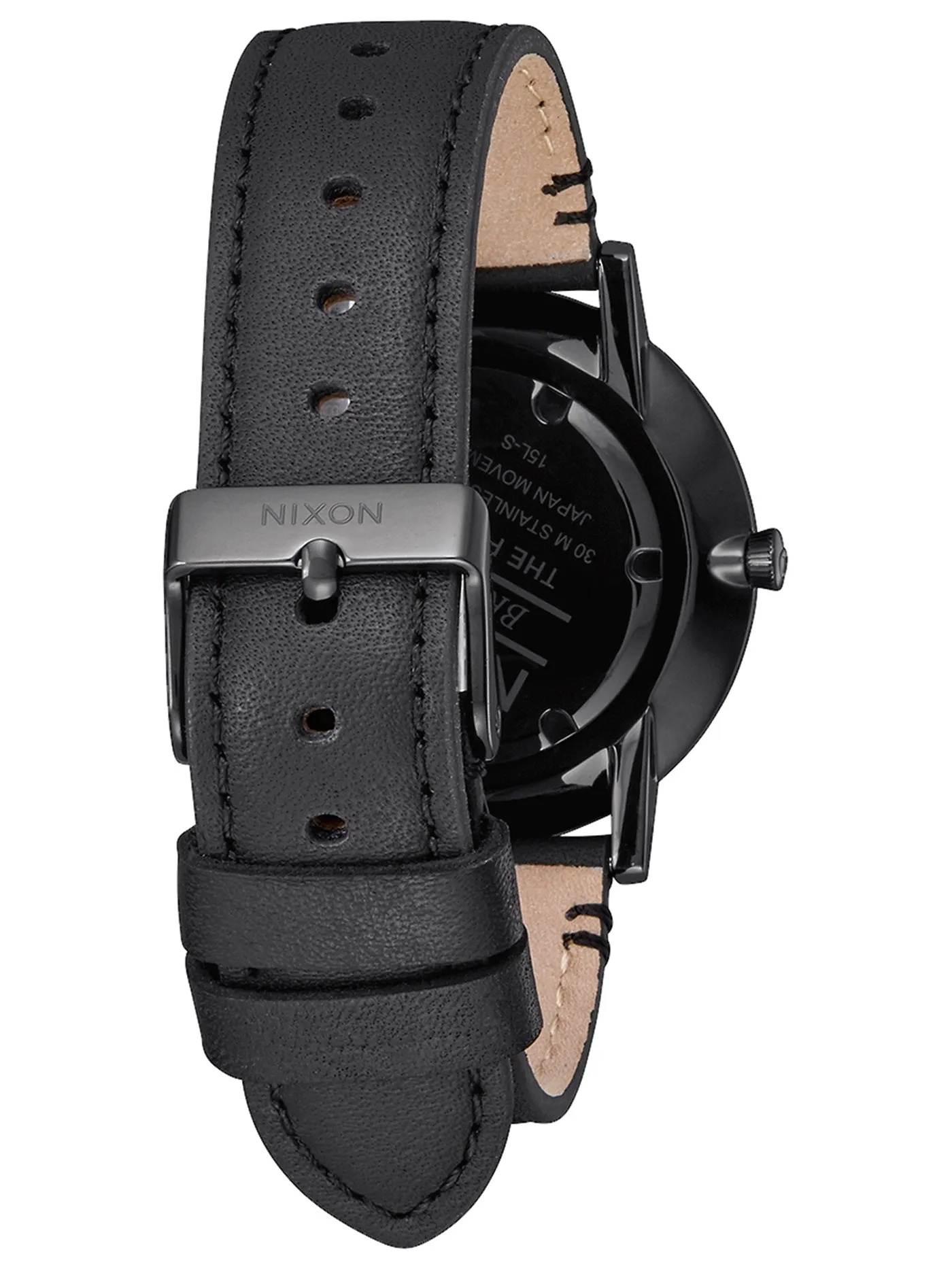 Porter Leather All Black Watch