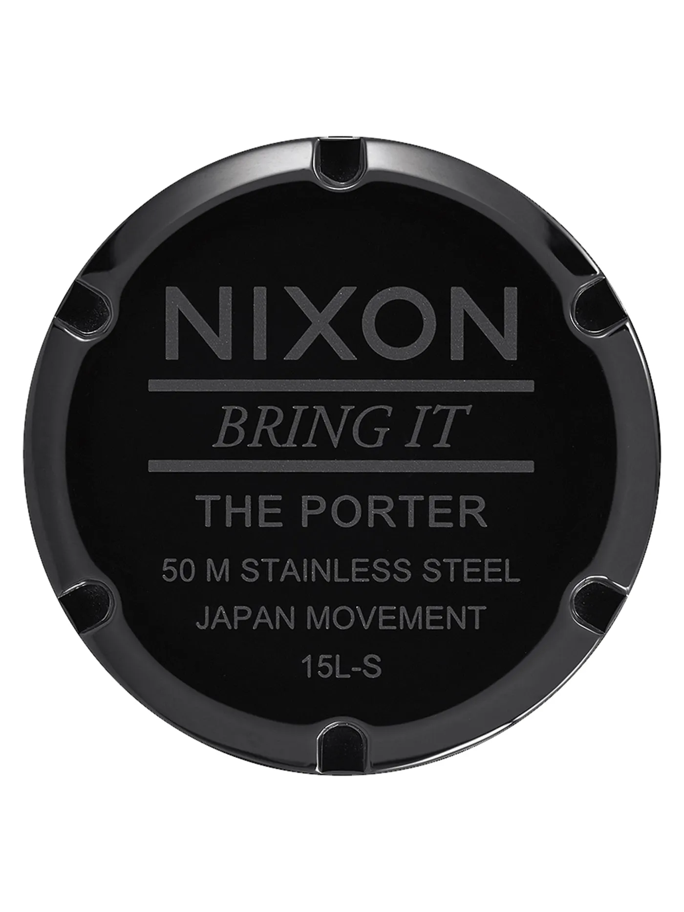 Porter Leather All Black Watch