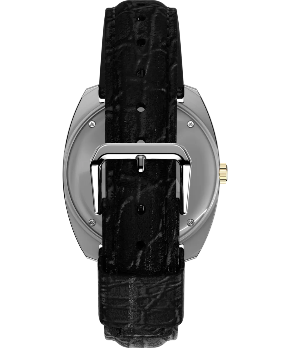Q Timex® 1978 Day/Date 37.5mm Leather Strap Watch
