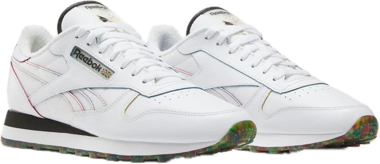 Reebok Unisex Classic Leather Sneakers Legacy, Footwear White/Black/Footwear White, 5 US Men