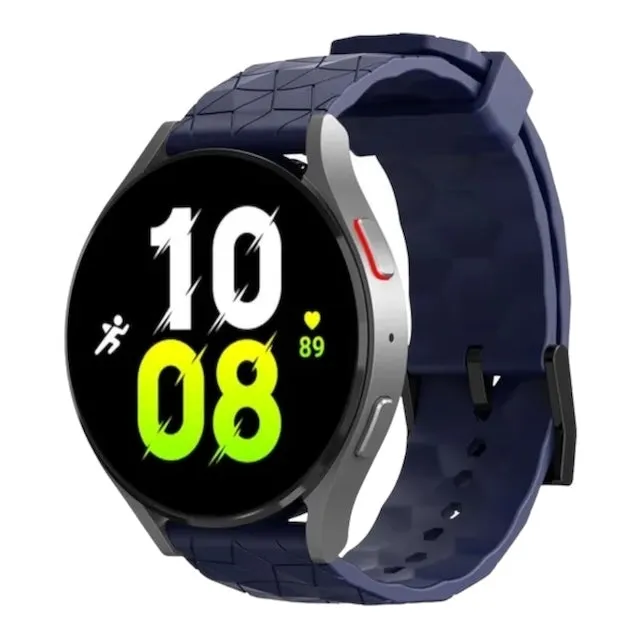 Replacement Silicone Football Pattern Watch Straps compatible with most Watches