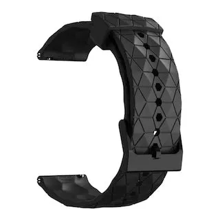 Replacement Silicone Football Pattern Watch Straps compatible with most Watches