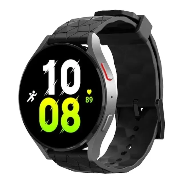 Replacement Silicone Football Pattern Watch Straps compatible with most Watches