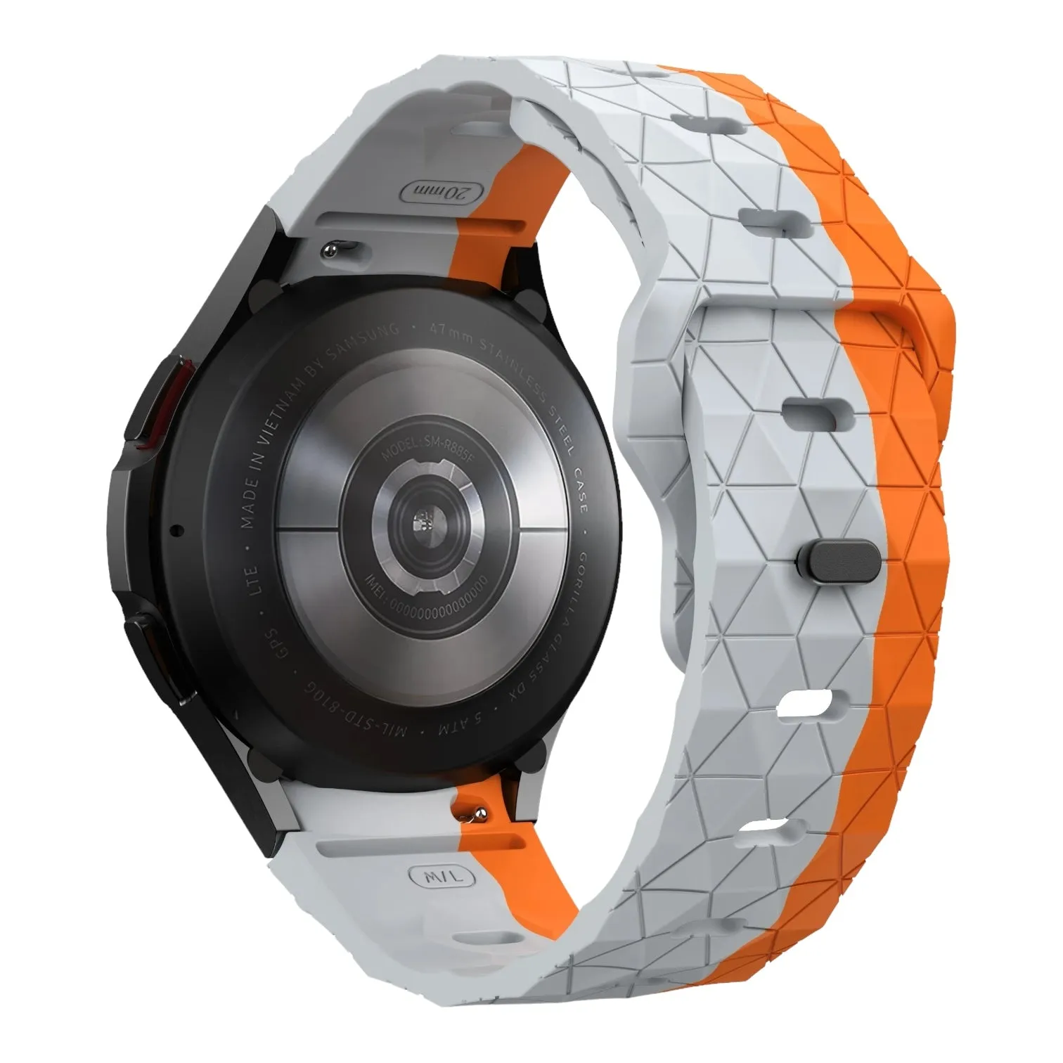 Replacement Silicone Football Pattern Watch Straps compatible with most Watches