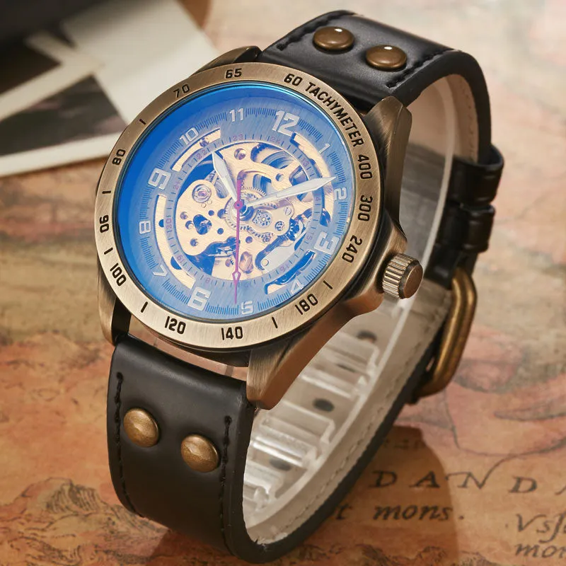 Retro Style Men Automatic Mechanical Watch