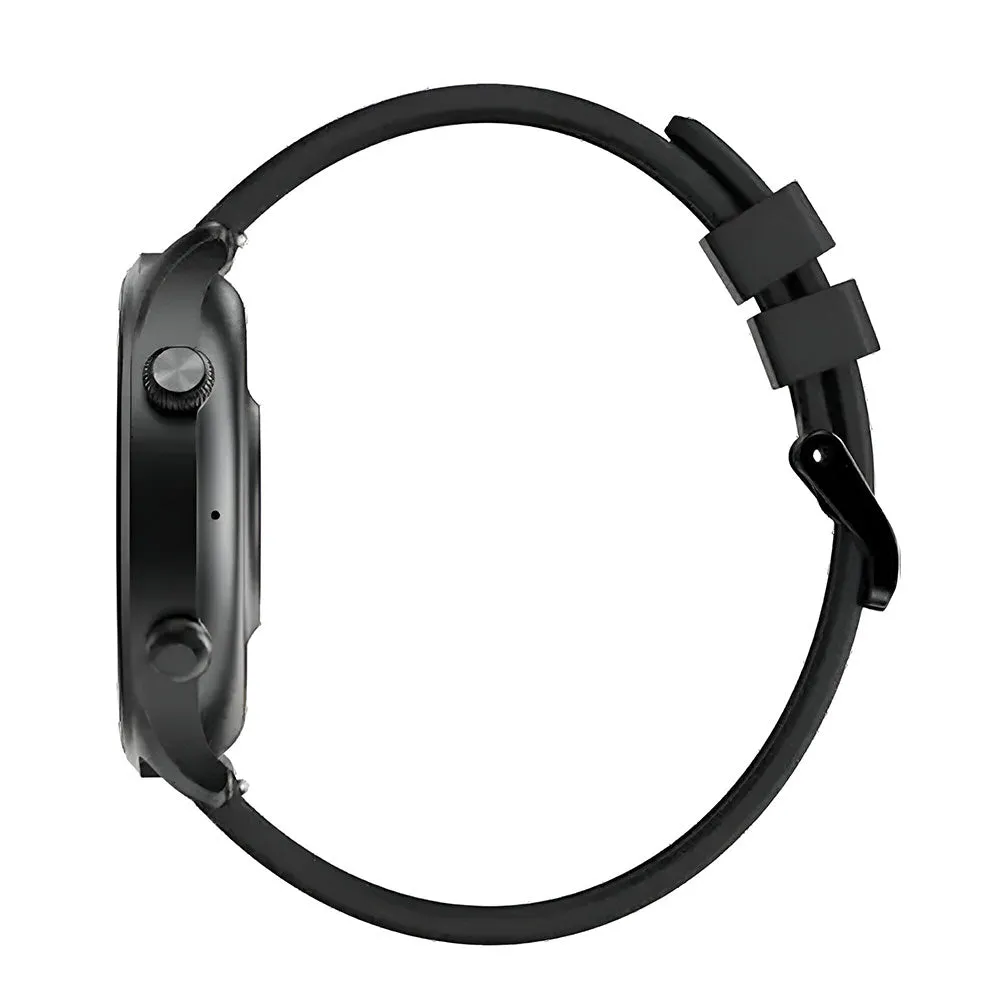 Riversong Motive 7C SW71 Smart Watch Silver Case With Black Silicone Strap